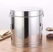 Stainless Steel Stock Pot, Airtight 304 Stainless Steel Bucket - Ideal for Rice, Flour, and Dry Food Storage