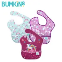 在飛比找PChome24h購物優惠-【Bumkins】防水圍兜兜(三件組) S3-GF2 彩虹小