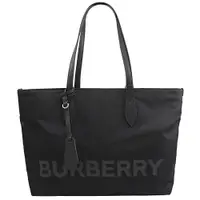 在飛比找PChome24h購物優惠-BURBERRY 8052865 燙印LOGO尼龍肩背托特包