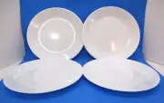 Set of 4 Corelle Winter Frost White Dinner Plates 10.25" USA