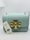 Tory Burch Eleanor Pebbled Leather Shoulder Bag in Sky Blue New w/tag $648