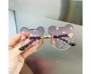 Kids Sunglasses Child Toddler Sunglasses Pc Resin Materials With Cute Shape For Daily Use Photos Gradient Purple