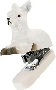Homoyoyo Alpaca Mini Stapler Stationery Desk Office Small Handheld Cute Little Decor Classroom Essentials Teacher Classroom Must Haves Teacher Supplies Stapler for Wood White