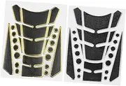 2pcs Motorcycle Stickers Motorcycle Decals Tank Pad Protector Decal Motorcycle Tank Decoration Motorcycle Accessories Gas Tank Sticker Motorcycle Decor Three-Dimensional Soft Glue