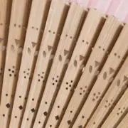 Chinese Style Folding Fan Hand Held Bamboo Fan Ladies Wedding Party Dancing Fan