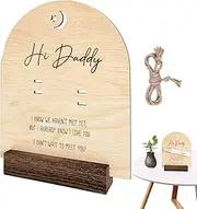 Pregnancy Reveal Husband | Hi Dad Announcement | Wooden Baby Board, Dad to Be New Baby Board Cute Baby Announcement Dad Reveal Board Baby Announcement Wood Husband Pregnancy Reveal