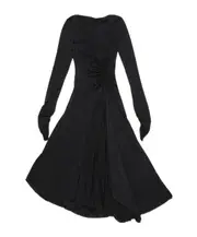 Acne Studios Open Back Long Sleeved Dress XXS,S,XS black