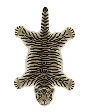 Linon Jungle Tiger Shaped Accent Rug