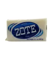 25pcs- Case WHITE Zote Laundry Bar Soap 14.1 OZ 400g Each Sealed New