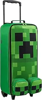 [Minecraft] Kids Foldable Trolley Bag, 25.2” x 6.7” x 9.8”, 4 Wheels Kids Suitcase