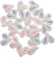 20pcs Rabbit Ears Hair Accessories Rabbit Ear for Crafts Adorable Pink Crafts Cute Girl Diy Purple Hair Clips Plush Tiny Bunnies Bobby Accessory Plush