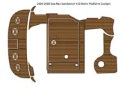 2000-2003 Sea Ray Sundancer 410 Swim Platform Cockpit Pad Boat EVA Teak Floor