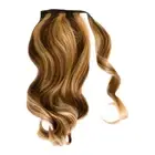 LOCKS & MANE BUTTERSCOTCH 14'' Human Hair Ponytail - Brown & Warm Blonde - NEW!