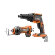 RIDGID Drywall Screwdriver 18-Volt Cordless w/ Drywall Cut-Out Tool (Tools Only)