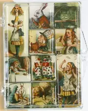 Lucy Lu Designs Mighty Magnets ALICE IN WONDERLAND Set of 10 fridge magnets