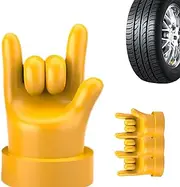 Rubber Valve Stem Cap | Valve Caps Tire Middle Finger Stem Caps - Seal Air Caps Funny Rubber Tire Caps for Car & Motorcycle