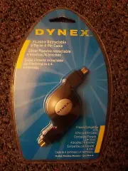 Dynex 4-ft Retractable IEEE 1394 (FireWire) 4-Pin to 4-Pin Cable