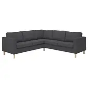 PÄRUP corner sofa, 4-seat, Gunnared dark grey