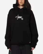 [S Double] S Double Small Stock Hoodie Black - Size S S Black