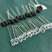 5mm 940NM LEDs infrared emitter and IR receiver diode 50pairs diodes 100pcs