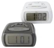LCD Display Travel Clock Ascending Alarm Back-lit Light Battery Operated Black