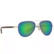 Costa Peli Brushed Gold Sunglasses w/Green Mirror 580G Lenses 06S4002-40020157