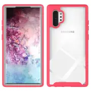 MCC Shockproof Bumper Case Samsung Galaxy Note10+ Plus Clear Back Cover [Magenta]