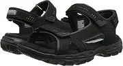 [Skechers] USA Men's Gander Alec Flat Sandal, Brown, 7 M US
