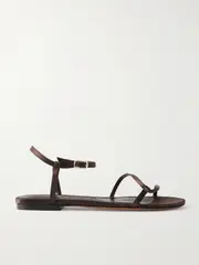 [Emme Parsons] Emme Parsons - Loop Satin Sandals - Chocolate - IT36 IT 36 Brown