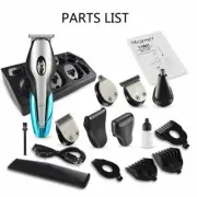 Mens 6 in 1 Hair Clipper Beard Trimmer Shaving Ear Nose Barber Grooming Kit