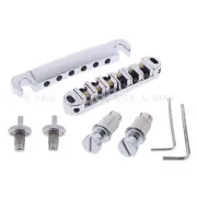 Chrome ABR-1 Roller Saddle Tune-o-matic Bridge Tailpiec For Les Paul Guitar