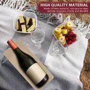 10Pcs Going Away Wine Bag with Drawstring Linen Farewell Wine Bag New BrDAJ
