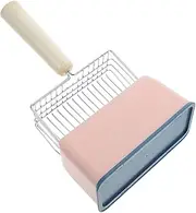 Totority Cat Litter Shovel Metal Cat Scooper Litter Scoop for Pine Pellets Litter Scooper for Cats Cat Litter Scooper Metal Sturdy Cat Scooper Metal Cat Litter Scoop Pink