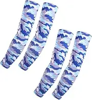 Elastic Elbow Protectors Uv Blocking Polyester Arm Covers for Cycling Hiking Fishing
