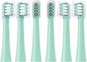 Replacement Toothbrush Heads Compatible with Colgate Hum Connected Smart Battery Toothbrush Refill Head, Green, 6 Pack