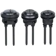 Round Head Black Toilet Flush Button with Dual Functionality for Toilets