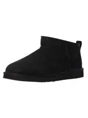 UGG Men's Classic Ultra Mini Suede Slippers, Black