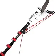 Professional Telescopic Tree Pole Pruner Telescopic Pole Saw, Extendable Tree Pruner Lopper 2 in 1 Gardening Tool with SK5 Cutting Blade,5.4m/18ft