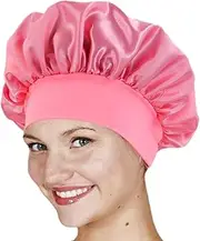 Satin Hair Towel Wrap - Hair Plopping Towel, Elegant Satin Hair Towel for Women, Chic Silk Hair Wrap, Comfortable Hair Turban for Home