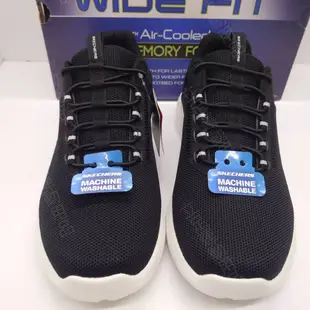 立足運動用品 男鞋 SKECHERS BOUNDER 2.0 寬楦款 免綁帶健走鞋 232673WBLK