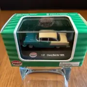 Model Power 19236 1:87 HO Minis Blue/White 1955 Chevy Bel Air Coupe
