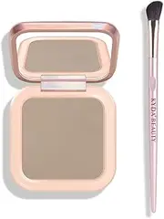 KYDA Face Sculpting Contour Palette, Smooth Matte Contour Pressed Powder, Ultra-fine Lightweight, Easy to Blend, Multiuse Baked Contour Makeup-TAUPE