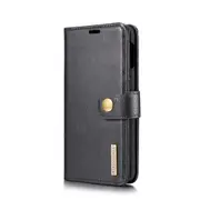 Crazy Horse Texture Flip Detachable Magnetic Leather Case for Galaxy S10 E, with Holder & Card Slots & Wallet (Black)