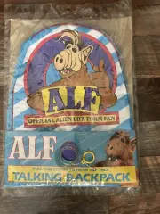 Vintage 1987 Talking ALF TV Show Child’s BackPack RARE Sealed in package