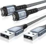 Garmin Watch Charger Cable [2-Pack,1.2M] Compatible with Garmin Fenix 8 7 7X Pro 6 6X 5 5S 5X,Vívoactive 5 4s 3,Forerunner 965 955 945 265 245 55 45,Approach S70 S62 S60,Venu 3 2S,Epix Instinct Tactix