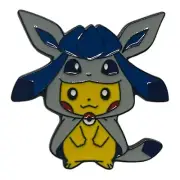 Pikachu x Glaceon Poncho Pokemon Enamel Pin Eeveelution Eevee Evolution