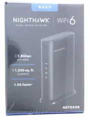 Netgear Nighthawk Dual-Band Router Wi-F- 6 Color- Appears Black
