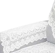 Warmtree 6 Pcs Lace Sofa Throw Cover Armchair Slipcovers Sofa Back Covers Table Cover Back Couch Covers Table Sofa Doily 24 Inch by 24 Inch (SofaArm)