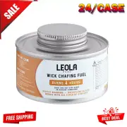 (24/Case) Bulk 4 Hour Wick Chafing Dish Fuel Can Chafer Food Buffet Warmer Case
