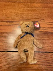 RARE Limited edition 1998 Fuzz Ty Beanie Baby Bear w/multiple tag errors - MINT